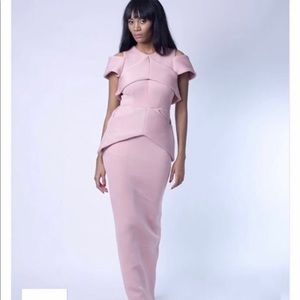 Jade Pastel Pink Maxi Dress by Lady Biba
